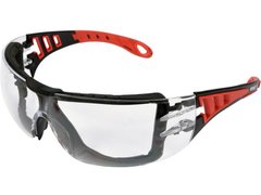 Прозорі захисні окуляри з еластичним опорним ремінцем та дужками YATO YT-73700