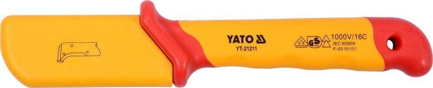 Нож для снятия изоляции диэлектрический YATO YT-21211