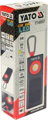 Акумуляторний світлодіодний ліхтар 500 лм 3в1 YATO YT-08557