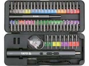 Набор прецензионных отверток 3.7В, 56 бит YATO YT-25770