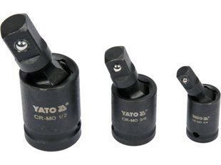 Комплект ударных соединений 1/4", 3/8", 1/2" YATO YT-10643