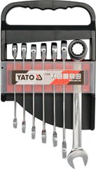 Набор ключей комбинированных с трещоткой YATO YT-0208