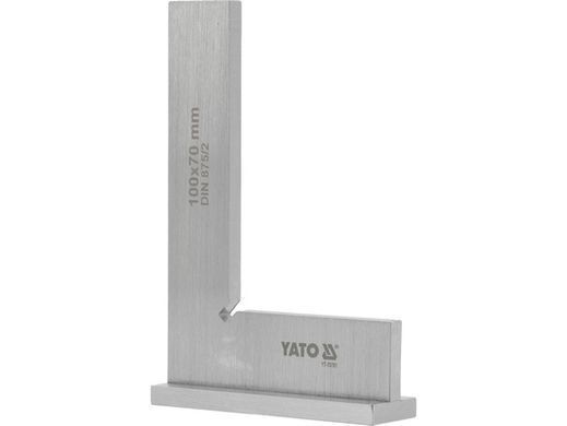 Стальной разметочный угольник с направляющей планкой 150x100 мм YATO YT-70762