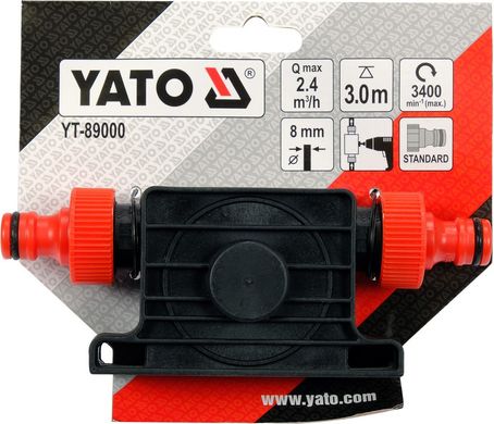 Насос водяной с приводом от дрели YATO YT-89000