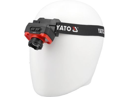 Акумуляторний ліхтар налобний з датчиком руху YATO YT-085941