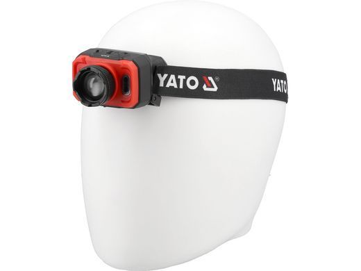 Акумуляторний ліхтар налобний з датчиком руху YATO YT-085941