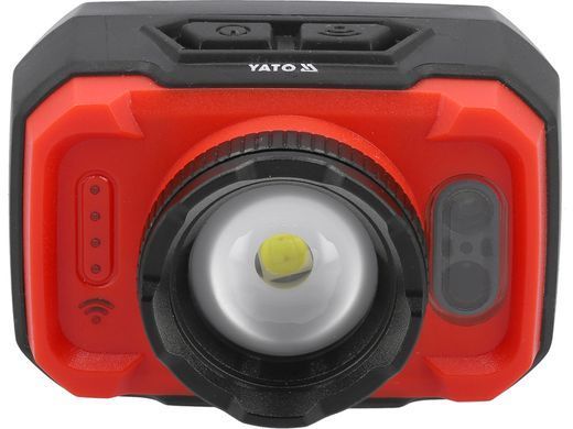 Акумуляторний ліхтар налобний з датчиком руху YATO YT-085941