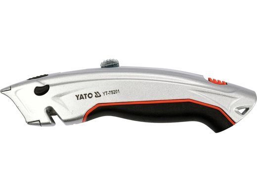 Ніж із трапецієподібним лезом + запасні леза YATO YT-75201