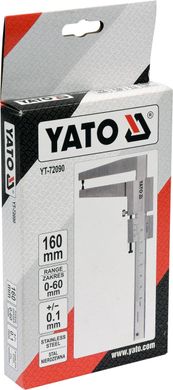 Штангенциркуль для тормозных дисков 160 мм YATO YT-72090