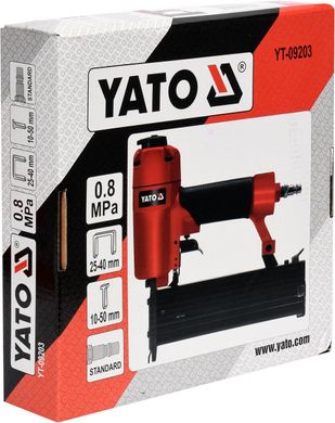 Степлер пневматический для скоб и гвоздей YATO YT-09203