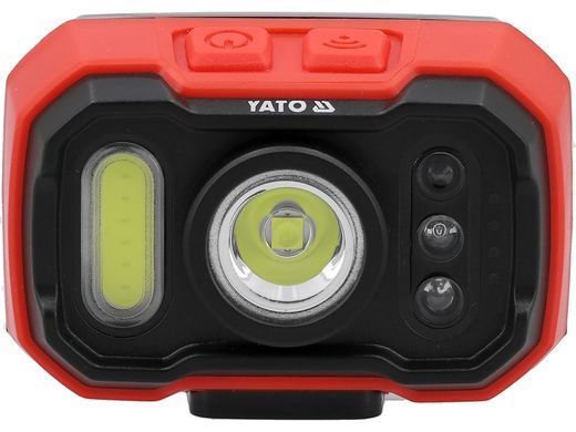 Акумуляторний ліхтар налобний з датчиком руху YATO YT-085942