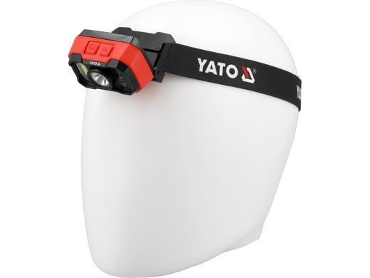 Акумуляторний ліхтар налобний з датчиком руху YATO YT-085942