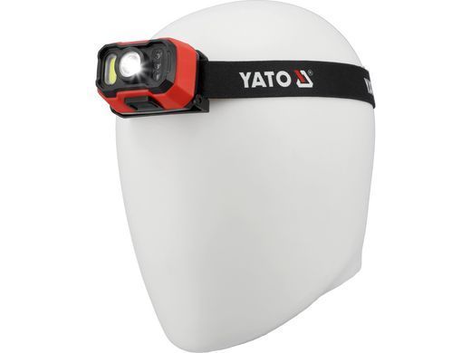 Акумуляторний ліхтар налобний з датчиком руху YATO YT-085942