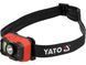 Акумуляторний ліхтар налобний з датчиком руху YATO YT-085942