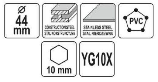 Коронка TCT по металлу 45мм YATO YT-44064