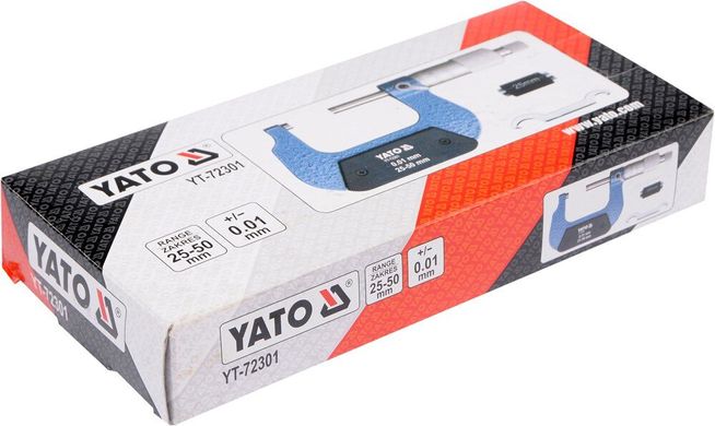 Мікрометр 25-50 мм YATO YT-72301
