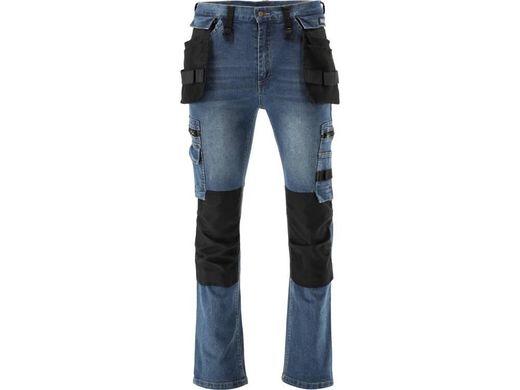 Робочі штани з еластичних джинсів темно-синій YATO YT-79053 розмір L/XL