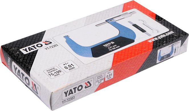 Микрометр 75-100 мм YATO YT-72303