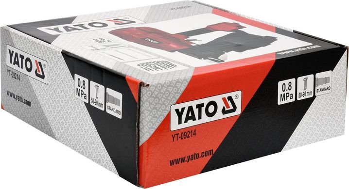 Пістолет цвяхозабивний пневматичний барабанний YATO YT-09214