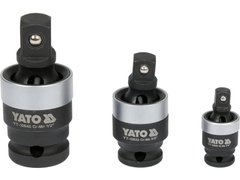 Комплект ударних з'єднань 1/4"; 3/8"; 1/2" YATO YT-10642