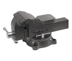 Тиски поворотные слесарные из чугуна 150 мм YATO YT-6503