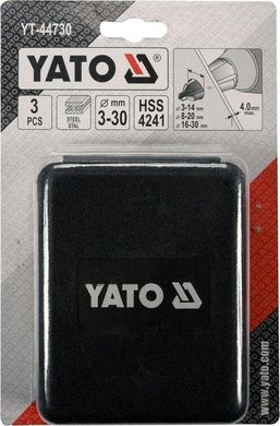 Набір конусних свердел по металу YATO YT-44730