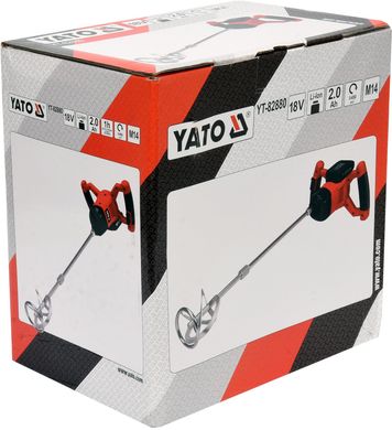 Аккумуляторный миксер для раствора YATO YT-82880