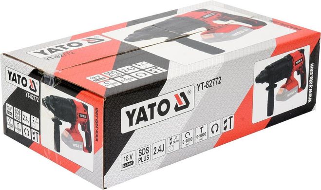 Ударна дриль акумуляторна SDS+ YATO YT-82772