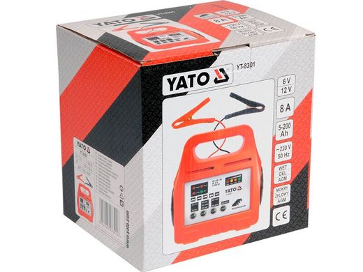 Зарядний пристрій для авто YATO YT-8301