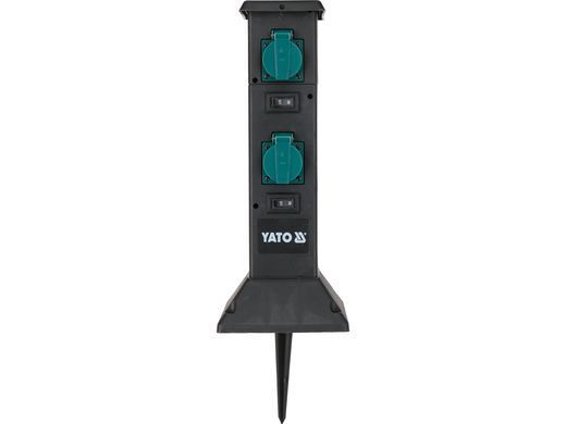 Садовий сталевий розетковий стовп PP IP44 4х230В YATO YT-81274