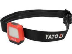 Налобний ліхтар з кліпсою на бейсболку 2в1 200Лм YATO YT-08598