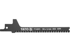 Ножівочне полотно 120 мм для шабельної пили по дереву YATO YT-33972