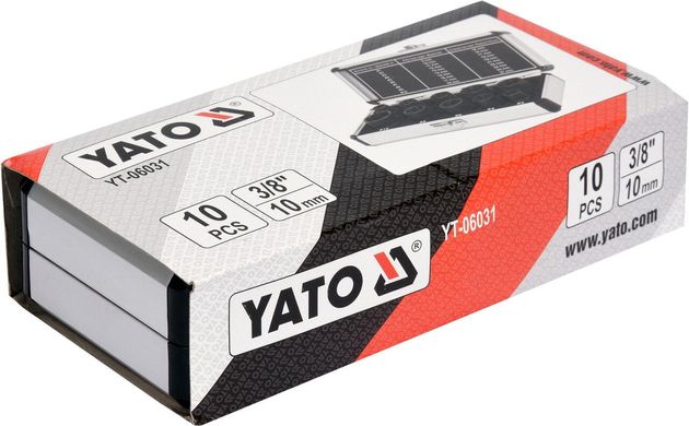 Набір екстракторів для зламаних гвинтів YATO YT-06031