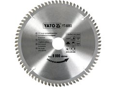 Пильный диск WIDIA для алюминия 210х72Tх30мм YATO YT-6093
