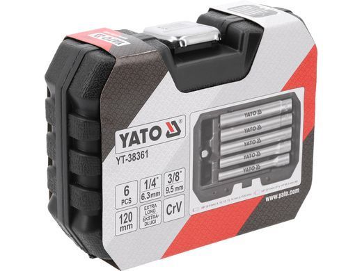 Набор супердлинных головок 3/8" 120 мм YATO YT-38361