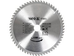 Пильний диск WIDIA для дерева 250х60Tх30мм YATO YT-6072
