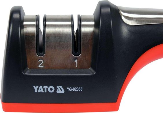 Точилка 2в1 для керамічних і сталевих ножів YATO YG-02355