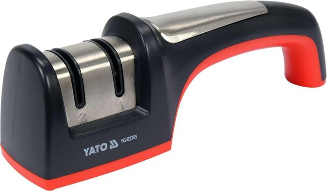 Точилка 2в1 для керамічних і сталевих ножів YATO YG-02355