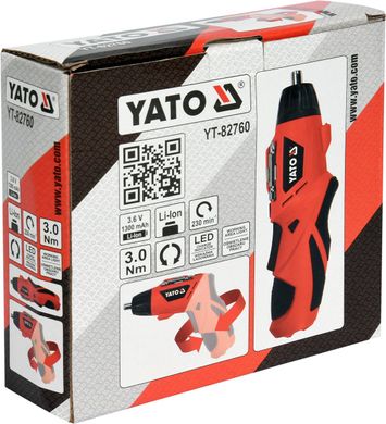 Отвертка аккумуляторная 3,6 вольт YATO YT-82760