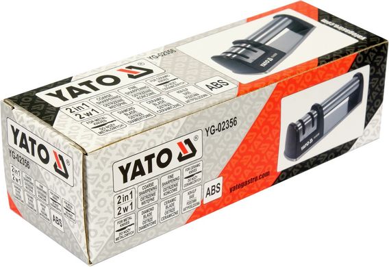 Точилка 2в1 для керамічних і сталевих ножів YATO YG-02356