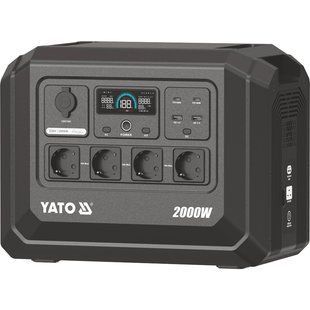 Портативна зарядна станція 2000 Вт, 1024 Вт&middot;год, LIFEPO4, EPS, YATO YT-83089