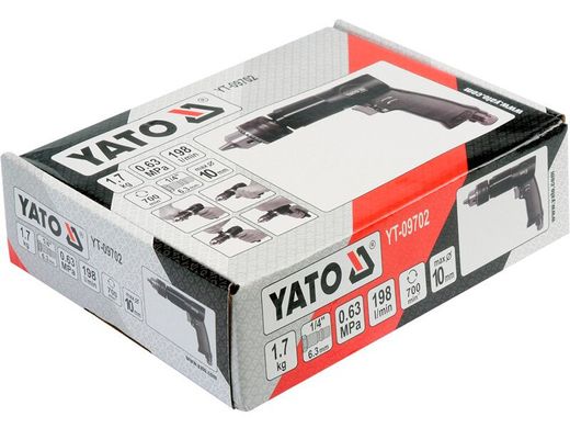 Кутовий пневмодриль YATO YT-09702
