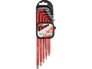 Набір шестигранних ключів Torx із покриттям, 9 шт. YATO YT-0563