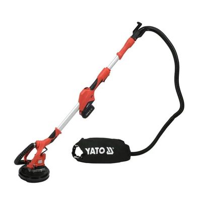 Акумуляторна шліфувальна машина для стін і стель з вакуумним відсмоктувачем YATO YT-82360