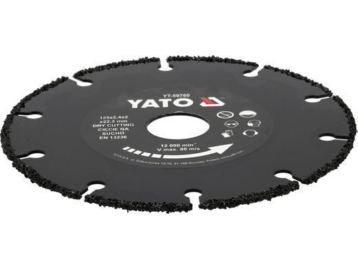 Диск для резки дерева 125 мм YATO YT-59760