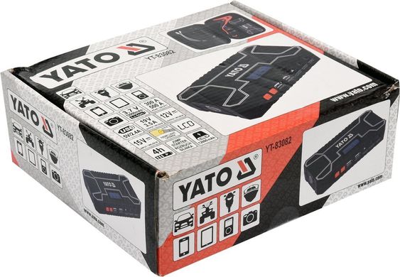 Автономное пусковое устройство с LCD дисплеем YATO YT-83082
