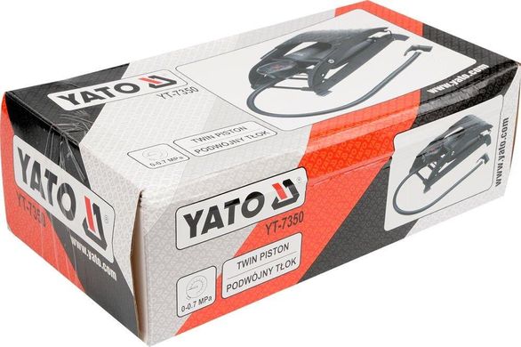 Насос ножной с манометром YATO YT-7350