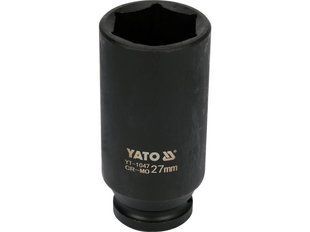 Довга ударна насадка 1/2" 27 мм YATO YT-1047