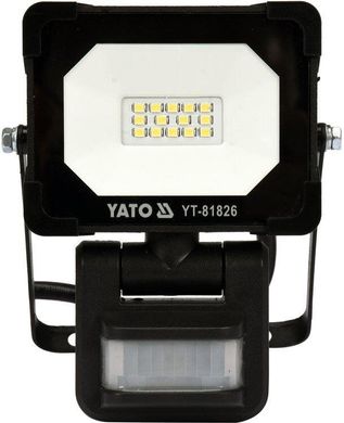 Світлодіодний прожектор з датчиком руху SMD LED 10W YATO YT-81826