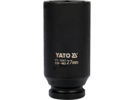 Довга ударна насадка 1/2" 27 мм YATO YT-1047